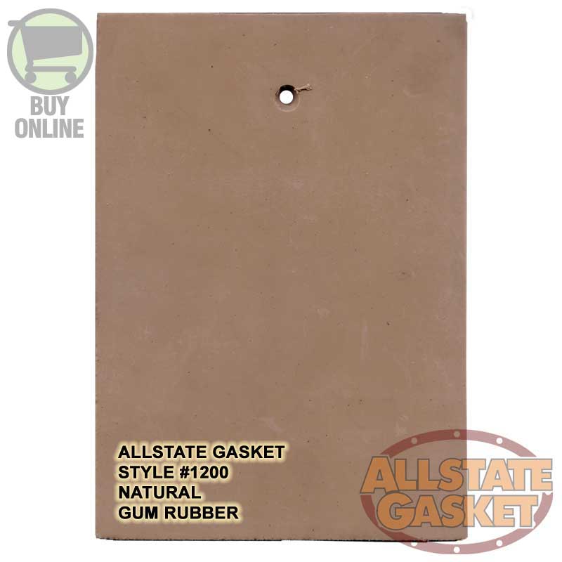 Made in USA - Gasket Sheet: 48″ OAW, 1/8″ Thick, Tan, Composition